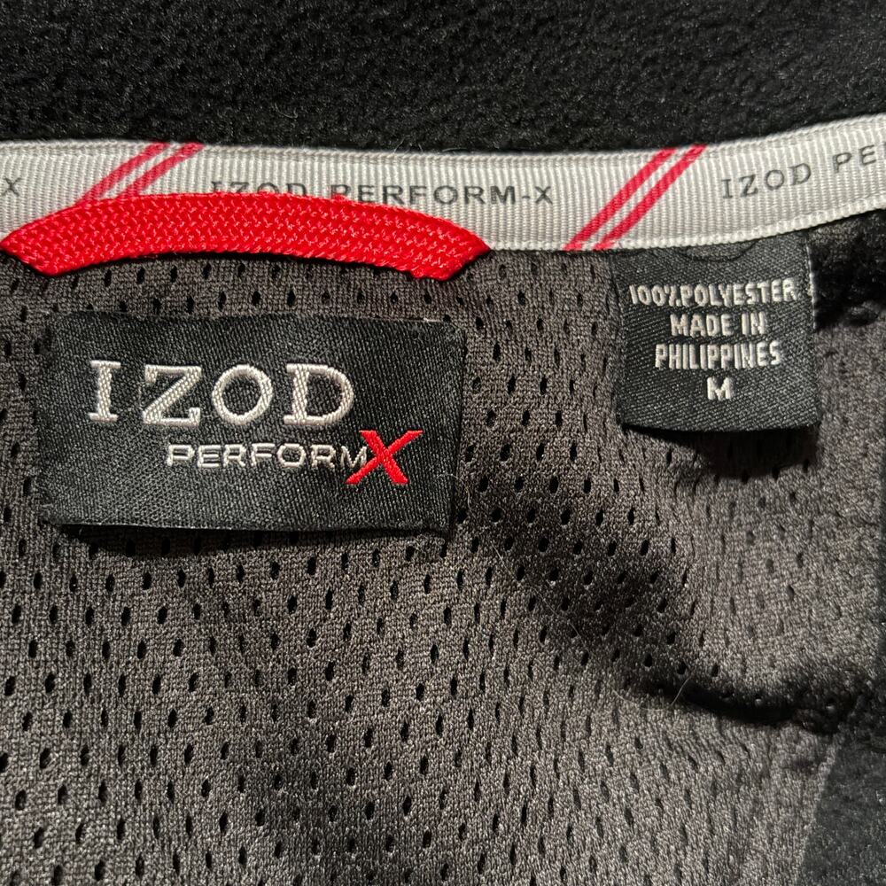 Izod Maxx Jacket Mens Medium Black PerformX Air FX Full Zip Fleece Lined Outdoor - Picture 3 of 16